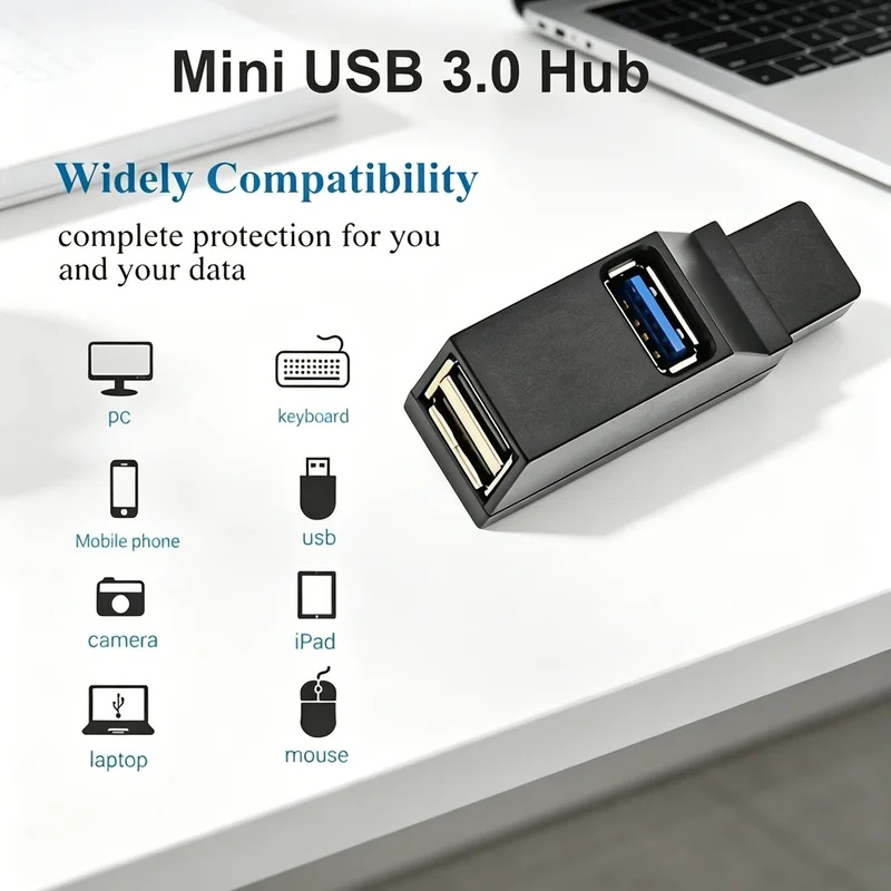 Laptop Accessories Macbook - Hub Divisor USB 3.0 2.0 Giratorio