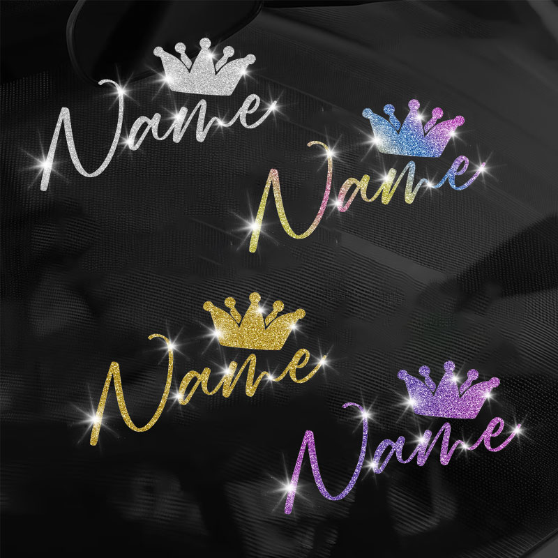 Laptop Accessories Name - 1PC Pegatinas Personalizadas con Corona y