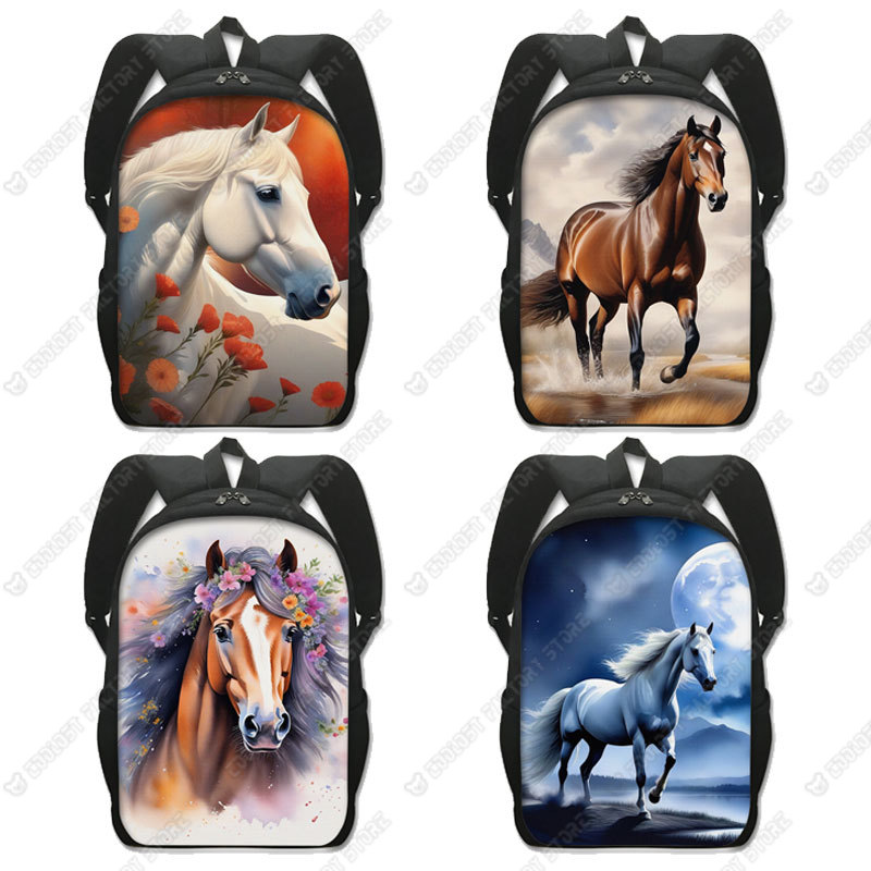 Laptop Accessories Women - Mochila con estampado de caballo de