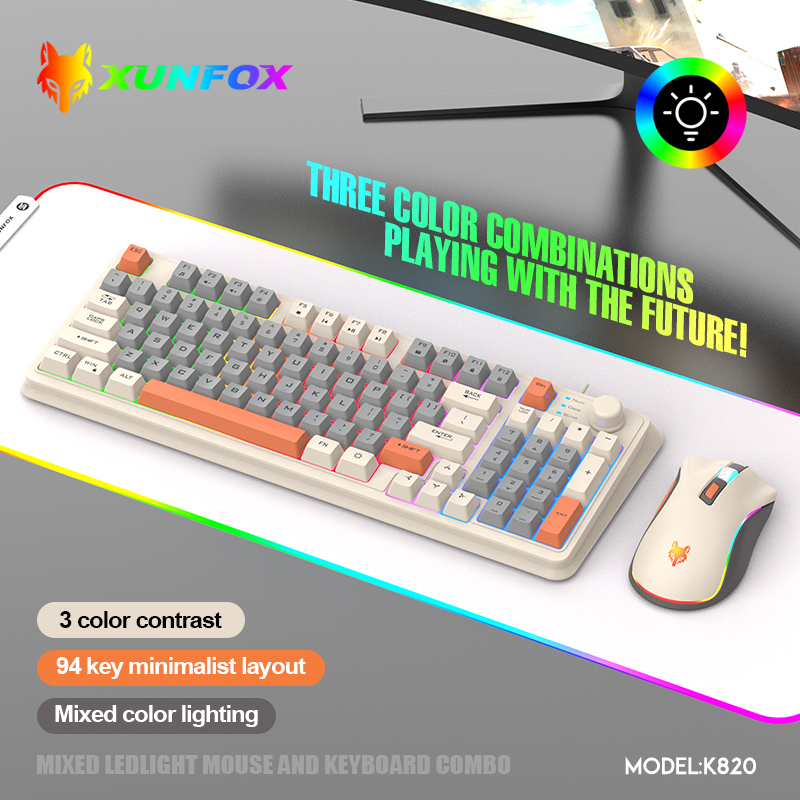 Laptop Accessories Women - K820 USB juego con cable teclado
