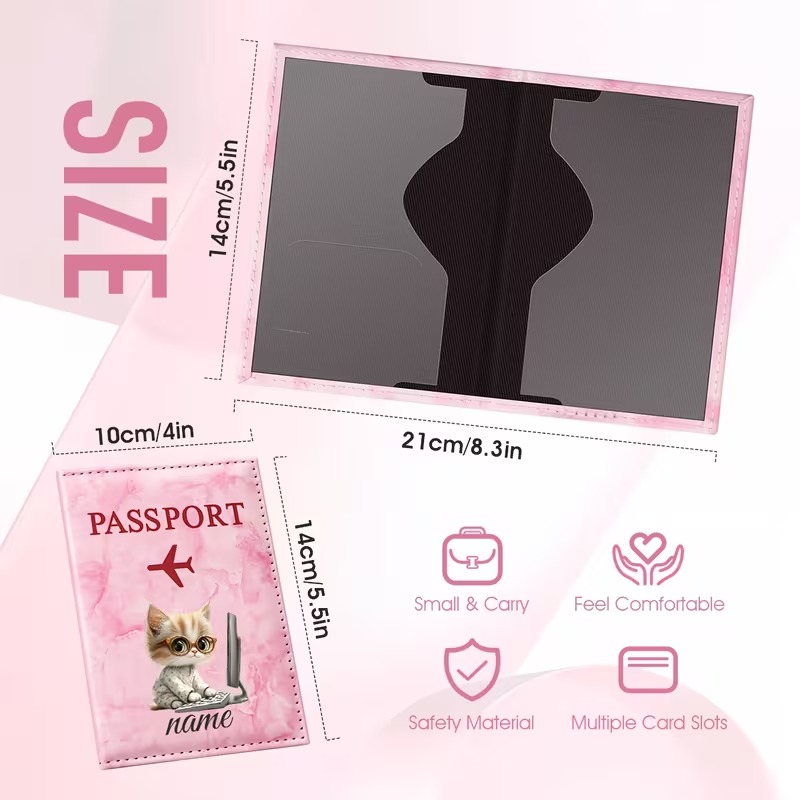 Porta pasaportes personalizado - Laptop Accessories Name reseña y precio