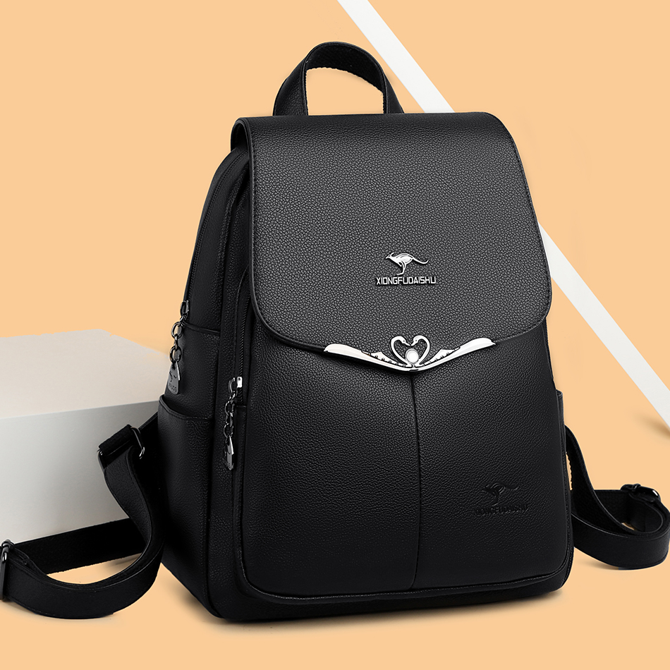 Mochila escolar de piel sintét - Laptop Accessories Women reseña y precio