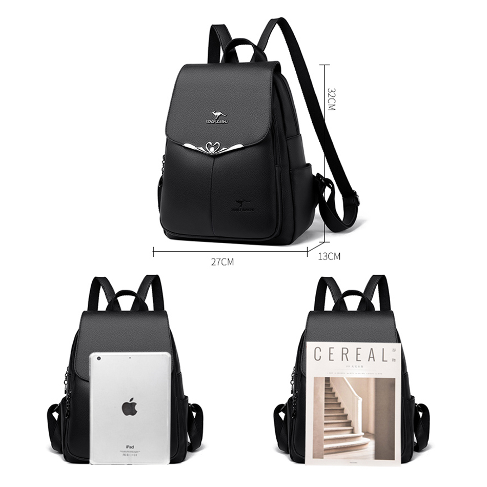 Mochila escolar de piel sintét - Laptop Accessories Women reseña y precio