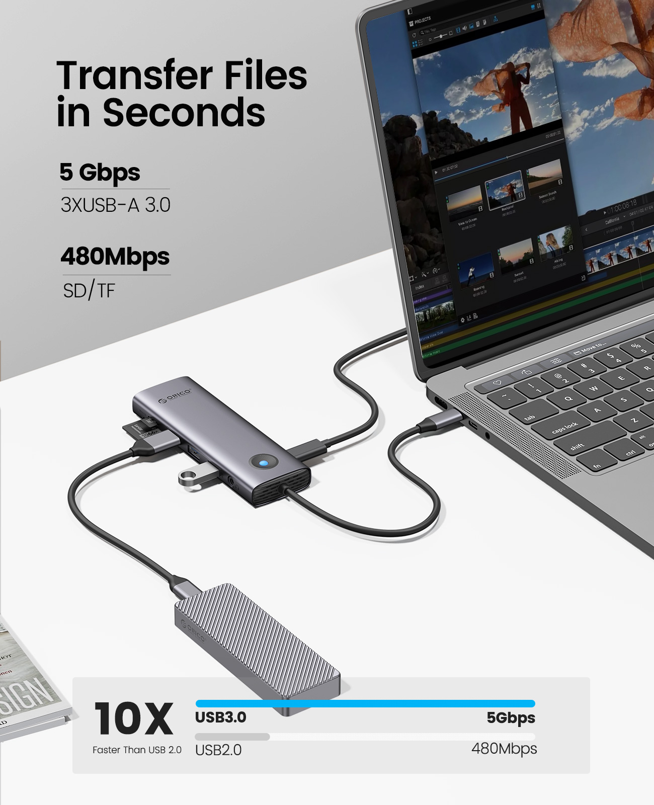 ORICO-estación de acoplamiento - Laptop Accessories Macbook reseña y precio