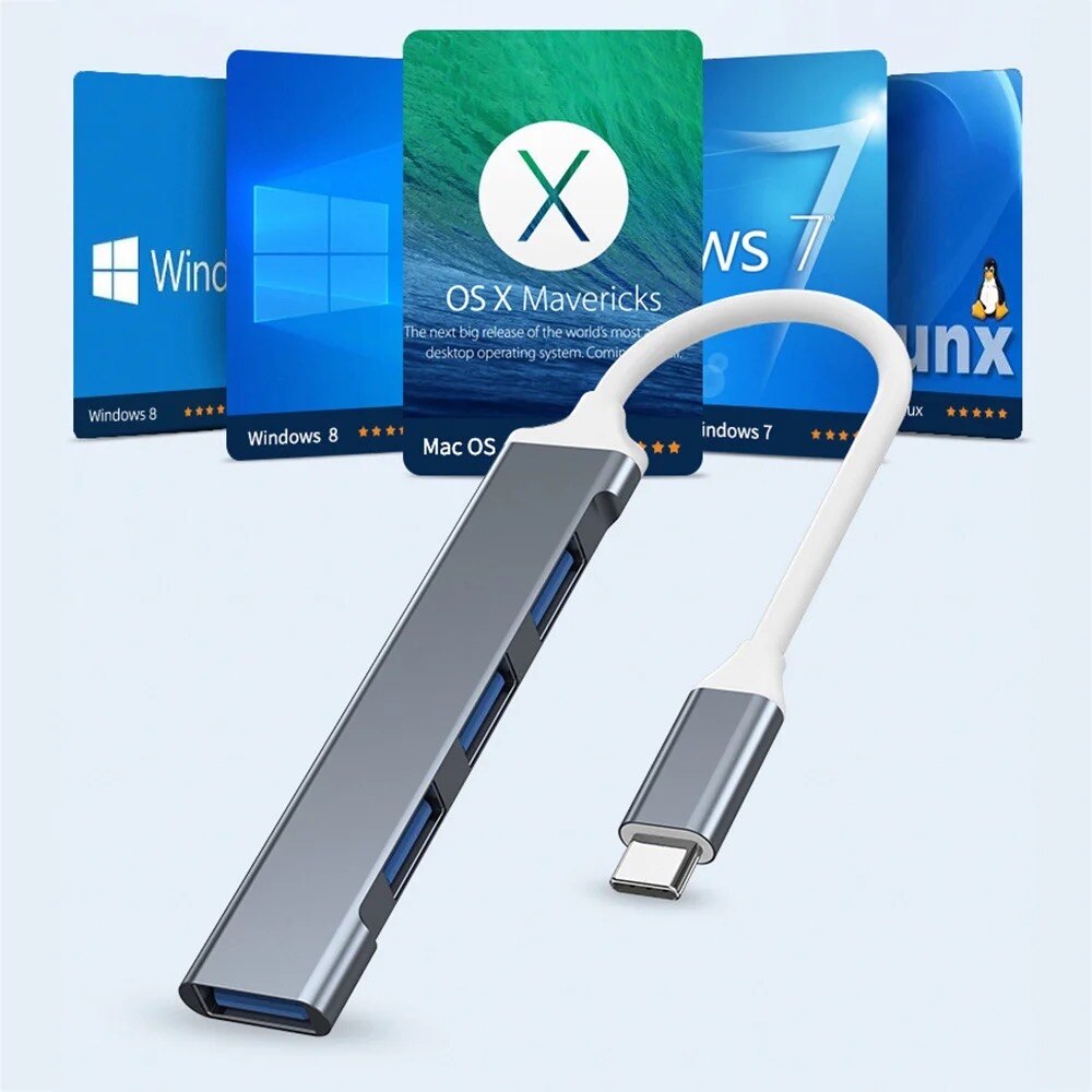 Hub USB 3.0 de 4 puertos, adap - Laptop Accessories Macbook reseña y precio