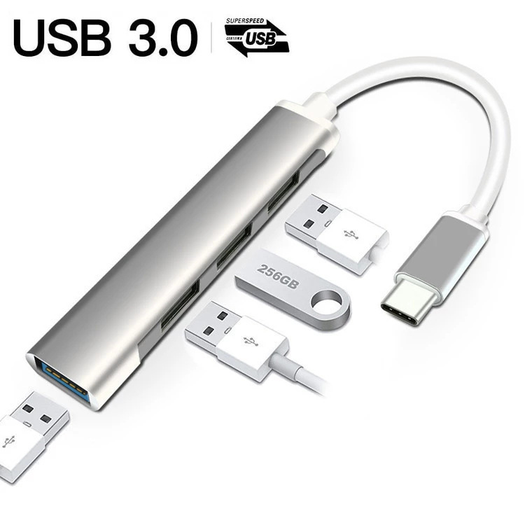 4 en 1 USB C HUB 3,0 tipo C 3, - Laptop Accessories Macbook reseña y precio